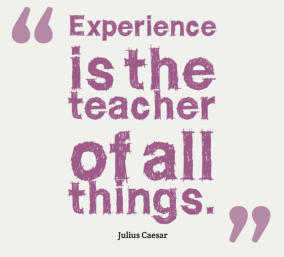 experience teaches all things