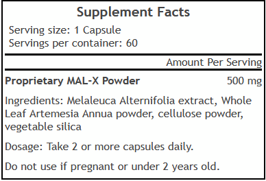 mal-x supplement facts