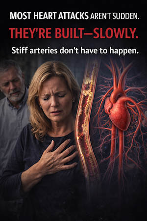 heart attacks develop slowy from lack of needed nutrients