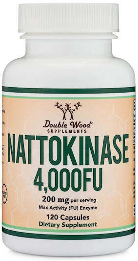 Double Wood Nattokinase 4,000 FU supplement bottle