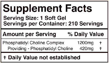 Phosphatidylcholine supplement facts