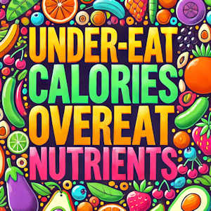 under eat calories, over eat nutrients